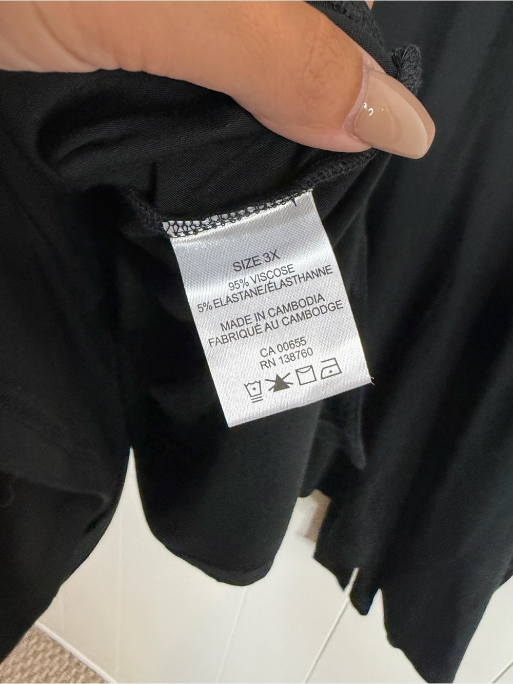 Penningtons size 3X Black Open Front Cardigan Tunic Workwear Office Long Sleeve - Picture 6 of 6